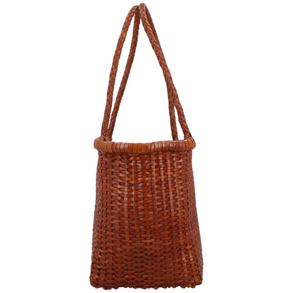 Dragon Diffusion B Weave Small Leather Shoulder Bag, Brown - Picture 3 of 4